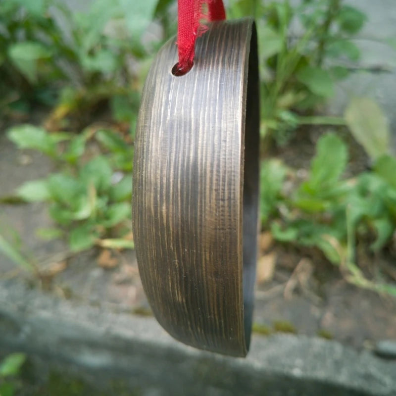 Bronze Cloud Gong Handmade High Volume Gongs Chinese Sound Therapy Practice Gongs Portable Handheld Gong Percussion Instrument