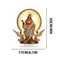 S-1Pc Sacred Heart Of Jesus Angel Acrylic Ornament - Traditional Religious Art Decor with Base for Home Desktop Display
