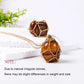 Natural Healing Crystal Raw Stone Net Pocket Pendant Necklace Energy Reiki Pendant Stainless Steel Chain Healing Stone Jewelry
