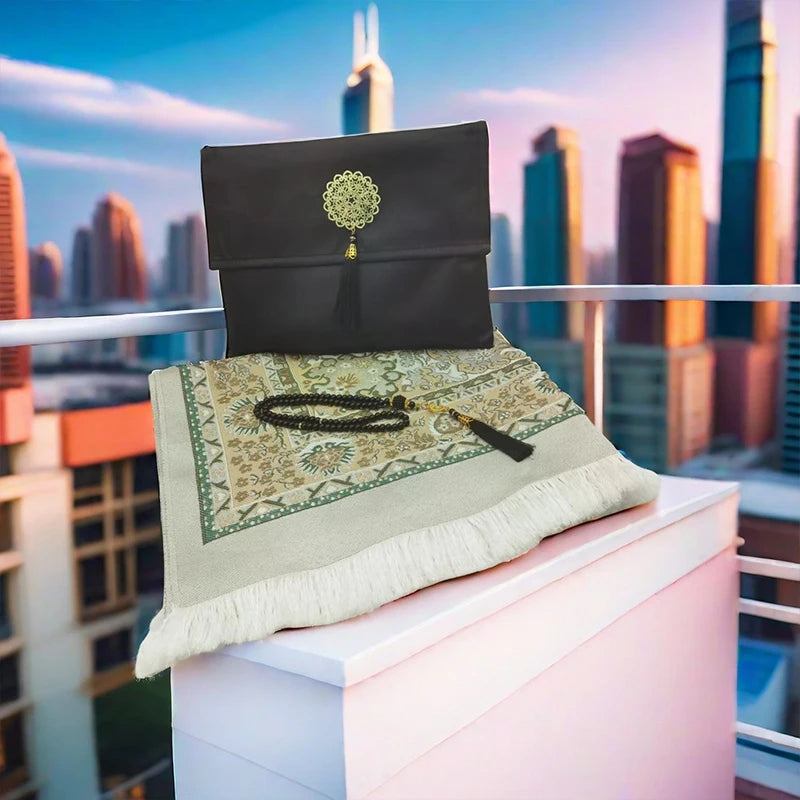 Prayer Mat Set Prayer Rug Islamic Muslim Travel Worship Blanket Outdoor Portable Muslim Pray Mat Ramadan Gifts