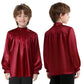 Boys Girls Church Choir Worship Praise Dance Outfit Long Sleeve Top+Robe+Pants Halloween Christian Pastor Priest Cosplay Costume