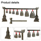 Bronze Meditation Gong With 7 Decorated Bells For Yoga Sound Healing And Relaxation Chinese Musical Percussion Instrument Set