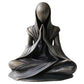 Meditation Alien Statue Resin Handmade Sculpture Yoga Zen Desktop Decor Unique Gift For Home Office Meditation Decorations