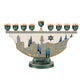 9 Branch Candle Holder for Hanukkah Menorah Candelabrum 9 Head Candlestick Stand for Christmas Party Wedding Celebration Decor