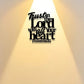 Delight Yourself in the Lord Metal Bible Verse Wall Art Proverbs 35:6 Iron Farmhouse Decor