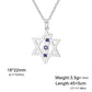 EUEAVAN Israel Palestine Map Necklaces for Women Men Stainless Steel Hebrew Star of David Pendant Jewish Jewelry Gifts Wholesale