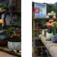 Pastoral Simulation Animal Resin Rabbit Couple Ornament Outdoor Garden Balcony Figurines Crafts Courtyard Accessories Decoration