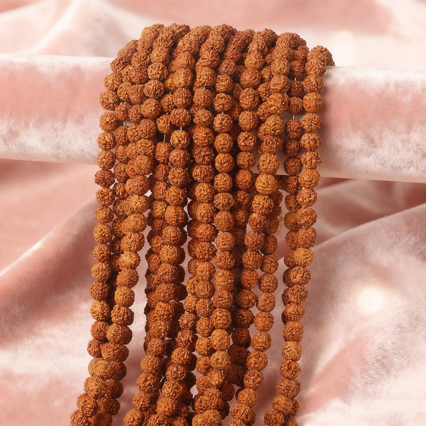 108 Mala Rudraksha Beads Meditation Jewelry Buddhist Prayer Yoga Bracelet 6-14mm for Inner Peace DIY Jewelry Making Accessories