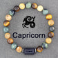 Zodiac Sign Bracelet Homme 12 Constellation Bangles Men Gemini Virgo Leo Libra Bracelet Women Friendship Gift Bracelet on Hand