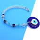 Classic Evil Eye Evil Eye Car Hanging Ornament 29cm / 11.42inches Alloy + Glass Evil Eye Beaded Decor Car Charms Round Blue