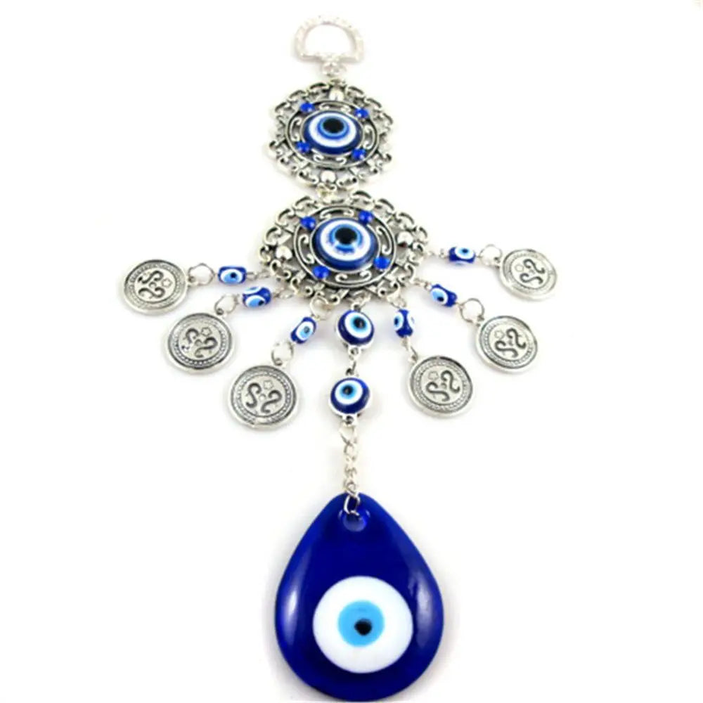 Turkish  Navy Blue Evil Eye Hanging Ornament Butterfly Horseshoe&Elephant Hanging Ornament Blessing Ornament Home Decor