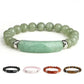 1pc Healing Handmade Stone Bracelet Turquoise Natural Malachite Gemstone Crystal Rough Bracelet Body Energy Yoga
