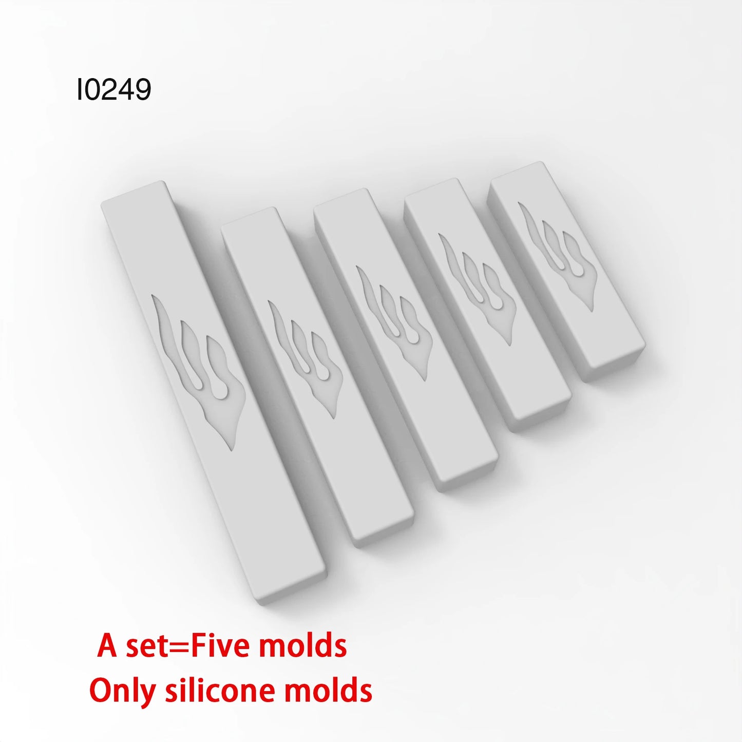 Concrete & Jesmonite Classic Rectangle Silicone Molds for Mezuzah cases | Shin Flames | Silicone Molds for Mezuzah Cases