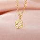 EUEAVAN 1pc Hebrew Letter Chai Symbol Necklace for Women Jewish Blessing Life Star of David Pendant Protection Amulet Jewelry