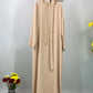 Hot Selle Muslim Woman Abaya With Pockets Islamic Casual And Simple Long Dresses Moroccan Caftan Woman Dubai Abaya Ramadan Black