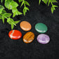 JH18-1 5/10Pcs Natural Crystal Palm Stone, 2cm Oval Shaped Raw Gemstone for Handheld Worry Stone Reiki Healing Massage Decor