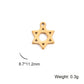 Teamer Stainless Steel Jewish Star of David Israel Map Hebrew Letter Charm Pendant for Jewelry Making Necklace DIY Wholesale