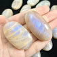 Natural Blue Luminous stone Crystal Palm Stone for Mind Healing Finger Massage Energy Healing Feng Shui Meditation Worry Stone