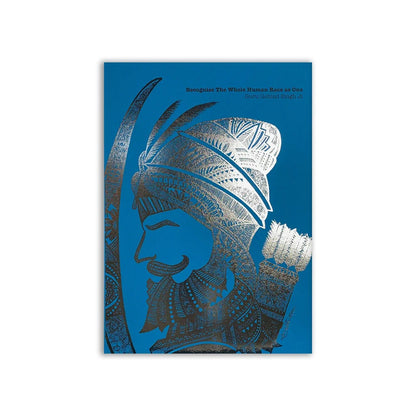 Poster of Guru Nanak Singh the Tenth Sikh Guru Portrait Artwork Home Wall Decor