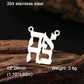 EUEAVAN 1pc Hebrew Letter Hai Chai Pendant Ahava Love Jehovah Yahweh Charm Jewish Judaic DIY Necklace Jewelry Making Accessories
