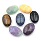 Natural Crystal Amethyst Palm Stone Reiki Healing Oval Pocket Palm Worry Stone Yoga Meditation Spiritual Healing Gem Home Decor