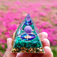 Energy Pyramid Orgonite Reiki Natural Amethyst Ball Healing Crystals Chakra Tool Ornaments Resin Stones Craft Kids Gift Pyramid