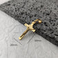 New Design 18K Gold Plated Waterproof Stainless Steel Jesus Cross Pendant For Men Religious Charms
