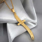 Islamic Imam Ali Zulfiqar Sword Necklace for Men and Women Quran Necklace Shia Islamic Muslim Jewelry