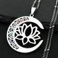 7 Chakra Sacred Geometry Metatron Necklace for Women Flower of Life Stainless Steel Stone Necklaces Reiki Healing Jewelry 9758