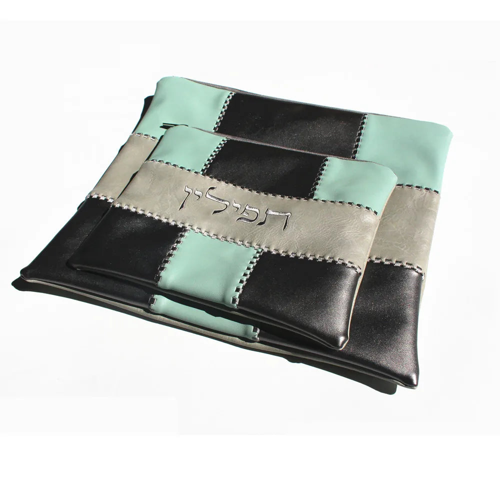 Talit/Tefillin Bag Set PU For Jewish Tallit Shawl Scarf