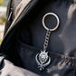 My Shape Fashion Lion King With Sikh Symbol Khanda Keychain Stainless Steel Animal Key Ring Bag Accessories Hip Hop Jewelry Gift