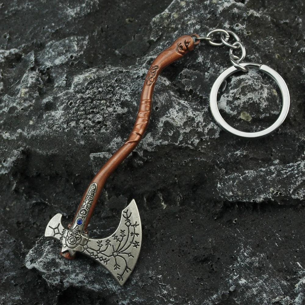 New God of War 4 Kratos Sword Keychain Pendant Keyring Jewelry Men And Women Car key chain Accessories
