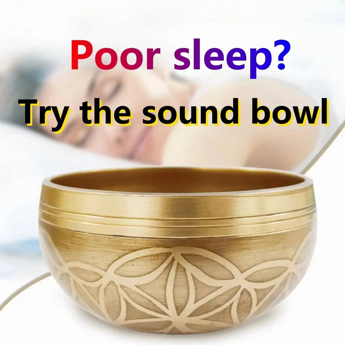 Miwayer Tibetan Singing Bowl Set Sound Bowl Meditation Bowl Unique Gift Helpful for Meditation Yoga Stress Relief