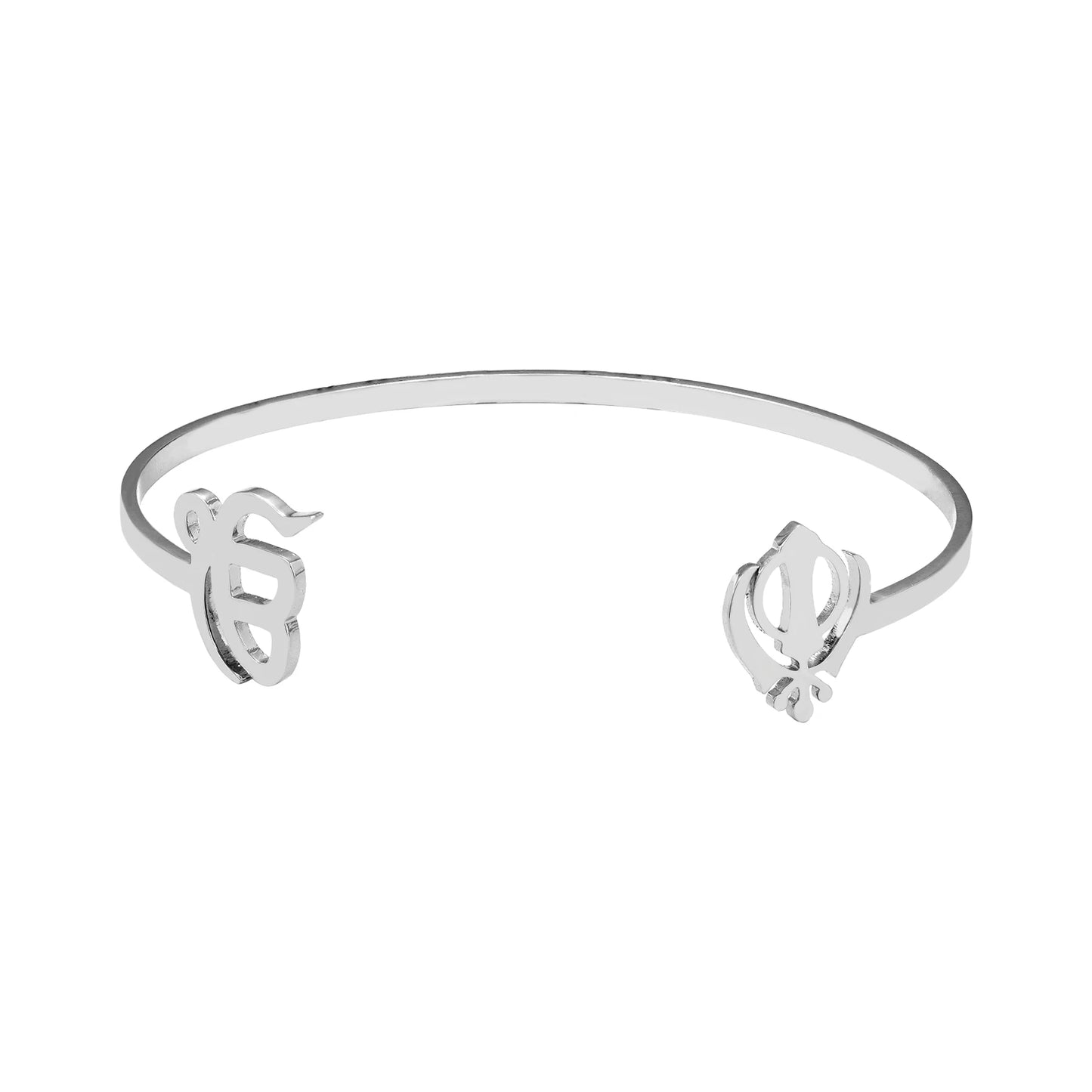 Punjabi Sikh Gold Bracelet God Unique Symbol 18k Stainless Steel Believer Faith Master Unique Symbol Religious Jewelry Souvenir