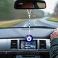 Classic Evil Eye Evil Eye Car Hanging Ornament 29cm / 11.42inches Alloy + Glass Evil Eye Beaded Decor Car Charms Round Blue