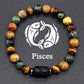 12 Zodiac Sign Bracelet Homme Constellation Bracelet for Men Aries Virgo Leo Libra Charm Bangle Women Friendship Jewelry on Hand