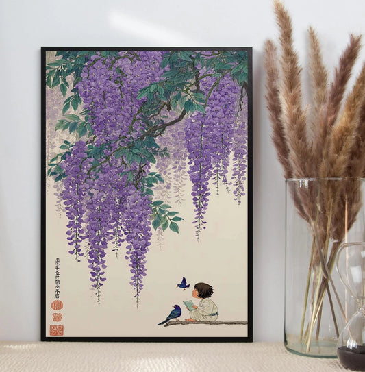 Modern Minimalist Chinese Style Zen Fishing Natural Scenery Poster Canvas Paintings Wall Art Pictures Office Home Decor