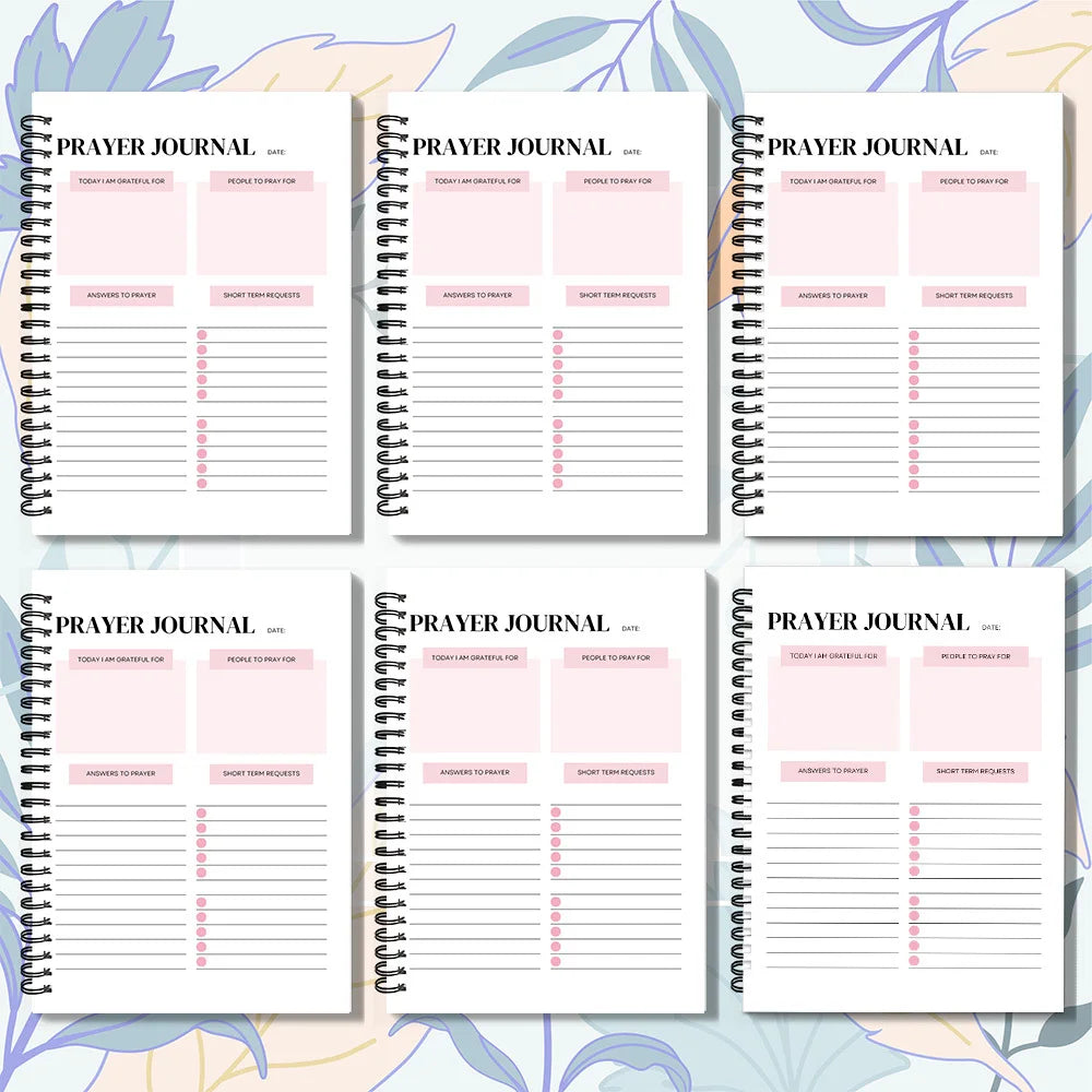 1PC Bible Verses & Prayers For Women Spiral Notebook, Daily Prayer Journal For Gratitude & Devotion, Christian Faith Planner For