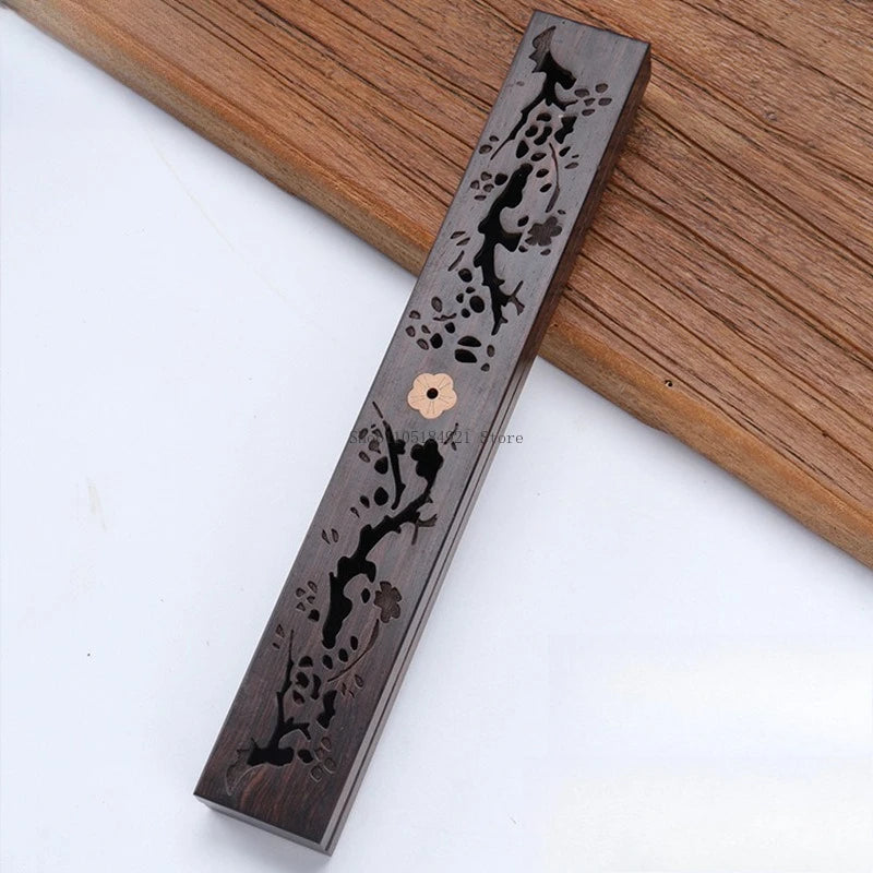 Natural Wooden Lying Incense Box Aromatherapy Stove Home Indoor Tea / Room Decoration Meditation PurificationLasting Fragrance