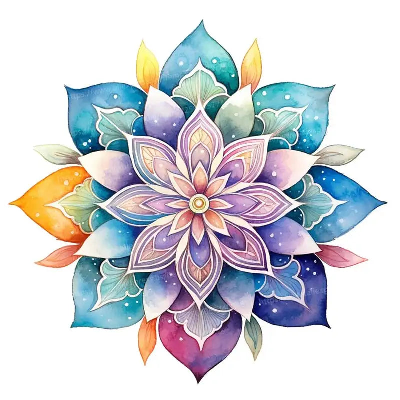 Mandala Wall Sticker Art Mural Bathroom Toilet Decor Living Room Cabinet Refrigerator Home Decoration Decals S389