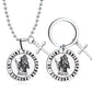 2022 Stainless Steel Saint Christopher protect us Keychain Travel blessing Catholic Cross Keychain