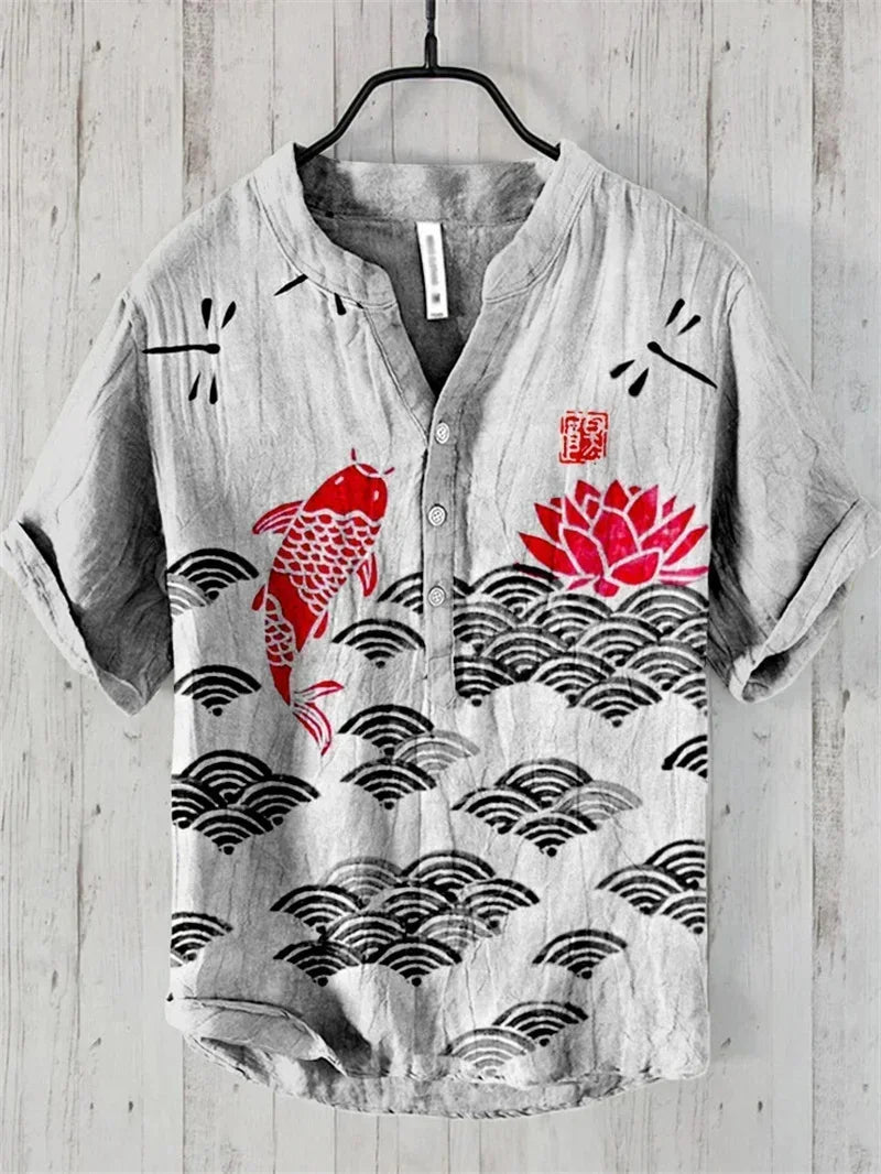 Spring and summer shirts for men and women, stylish casual Hawaiian style shirts, men's tops, comfortable fabrics, sizes XS-6XL