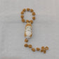 Handmade Christening Baptism wedding engagement Communion birthday Bridal Rosary with Saint Christmas Gift Home Decoration
