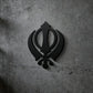 Khanda Icon Acrylic Sign Double Sword Design Wall Art Home Decor Self Adhesive Door