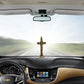 Fashion Car Ornament Metal Jesus Wood Cross Crucifix Auto Interior Dashboard Decoration Christian Jesus Ornaments Accessories