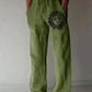 Retro Compass Printed Men's Casual Pants Harajuku Street Trendy Men's Straight Leg Pants Casual High Waisted Drawstring Pants