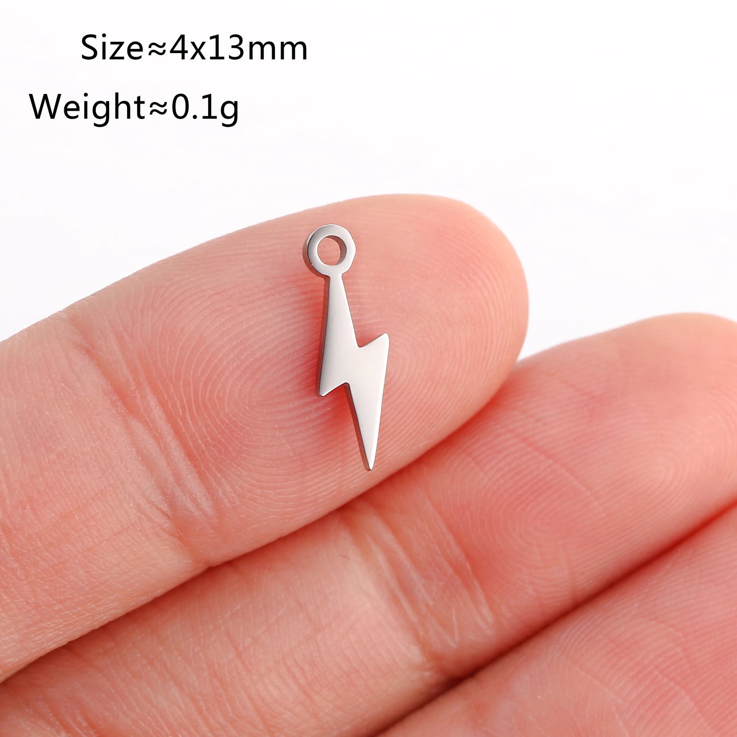5PCS/Lot Celestial Mini Star Charms Stainless Steel Pentagram/Astral/Meteor/Moon Pendant DIY for Earring Bracelet Jewelry Making