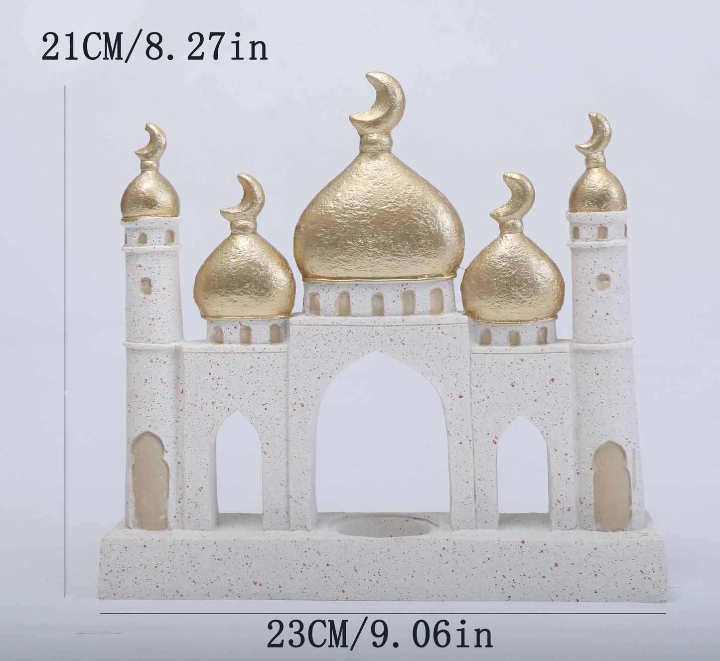 1 PC Candlestick Muslim Kaaba Dome Mosque Islamic Desktop Ornament Table Car Decor Crafts Gifts
