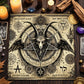 Gothic Decorative Tablecloth Tarot Tablecloth Tarot Enthusiast Astrology Ritual Cloth Polyester Altar Decorative Pad