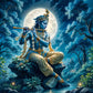 Hindu God Lord Krishna Shiva Ganesha Meditation Indian Traditional Artwork Poster Canvas Painting Wall Pictures Home Decor Gift